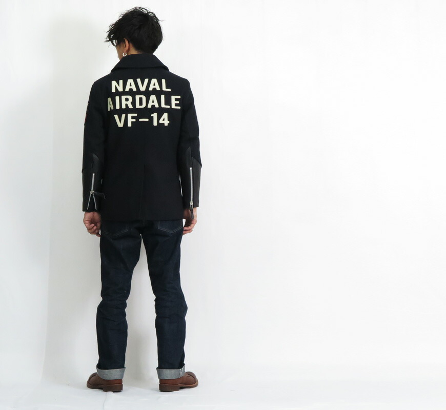 楽天市場】AVIREX アビレックス ライダース ピーコート レザーワッペン