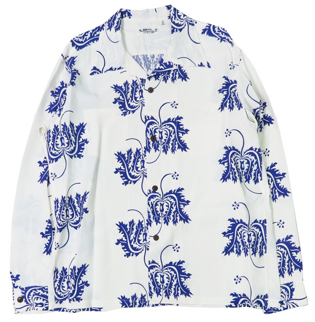 楽天市場】サンサーフ SUN SURF 長袖 レーヨンハワイアンシャツ CORAL