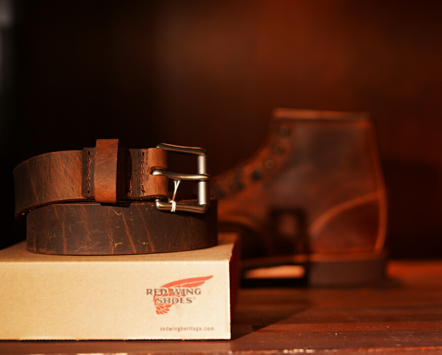 楽天市場】REDWING レッドウィング レザー ベルト 38mm幅 カッパー