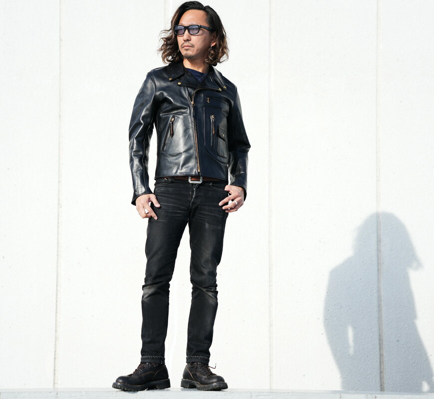 楽天市場】エアロレザー AERO LEATHER ダブルライダースジャケット