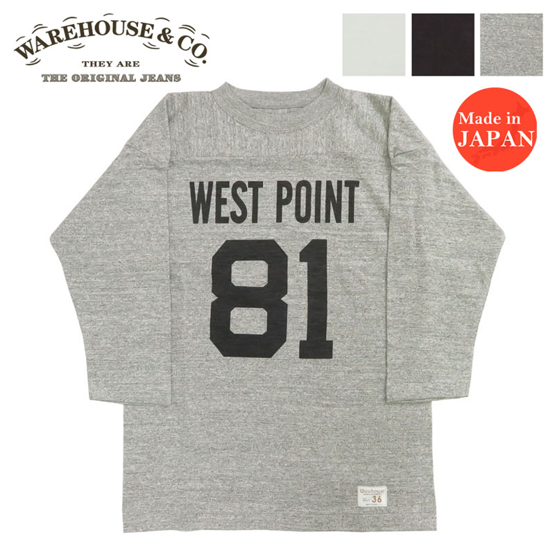 楽天市場】ウェアハウス WAREHOUSE 7分袖 Tシャツ フットボール 