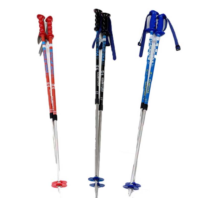 楽天市場】ナイト工芸 スキーポール ジュニア 伸縮ポール スキー