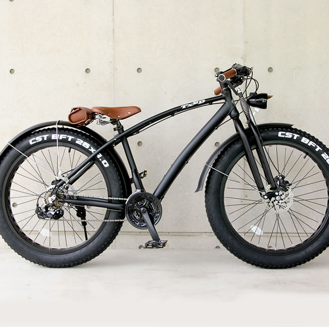 楽天市場】ファットバイク ビーチクルーザー 自転車 26インチ FATBIKE