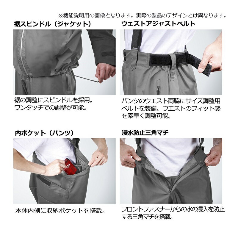 楽天市場】ダイワ DW-6023 PUオーシャンサロペットウインタースーツ