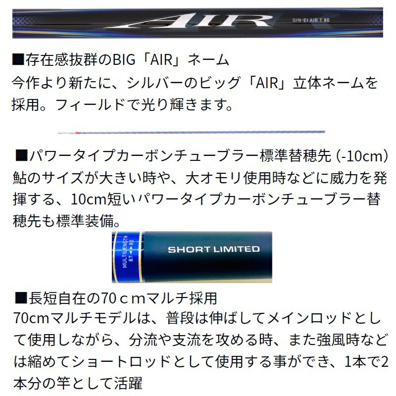 楽天市場】ダイワ 銀影エア ショートリミテッド T 87M【大型1】 3