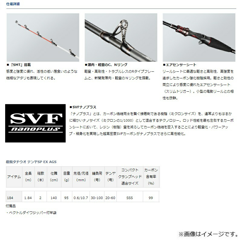 楽天市場】ダイワ(Daiwa) 極鋭タチウオテンヤSP EX AGS 184 / 太刀魚