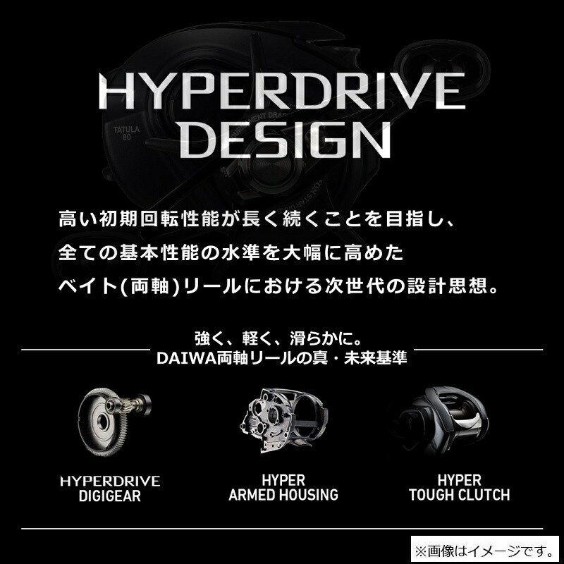 楽天市場】ダイワ 22タトゥーラTW 80H / ベイトリール 右巻 ハイギア