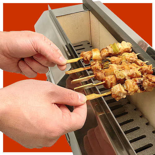 楽天市場】耐火レンガ焼鳥器 19KL-1200 炭焼器 炭 炭コンロ 木炭コンロ