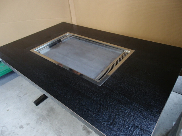 楽天市場】都市ガス用 お好み焼き テーブル 4人用 お好み焼台 1200×750