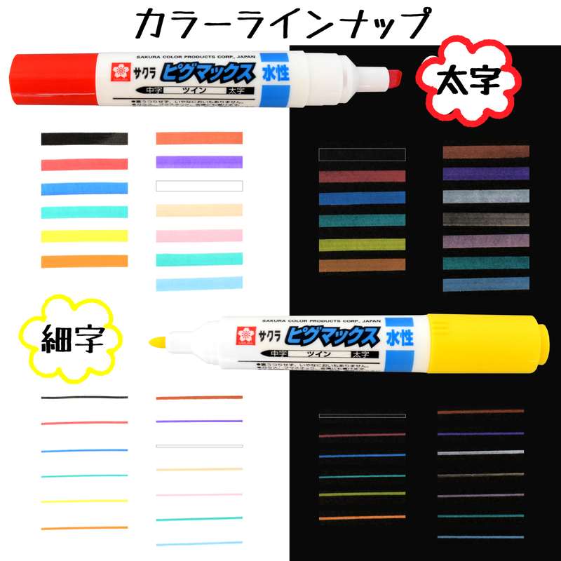 楽天市場】サクラクレパス ピグマックスツイン 8色セット ZPK-T8 子供