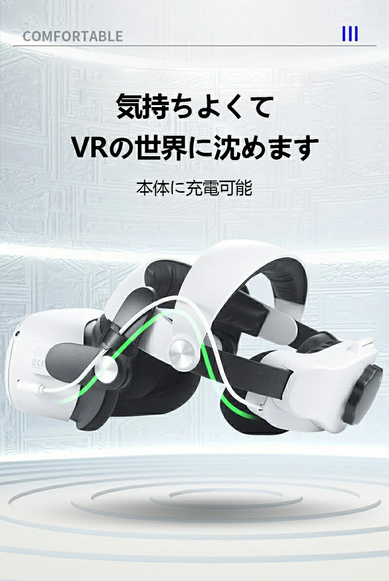 楽天市場】VR ストラップ 調節可能 重量配分 人間工学 ヘッド