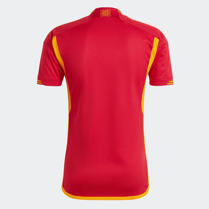 アディダスAsローマサッカー練習着Tiroトヨタ赤オレンジ半袖シャツ