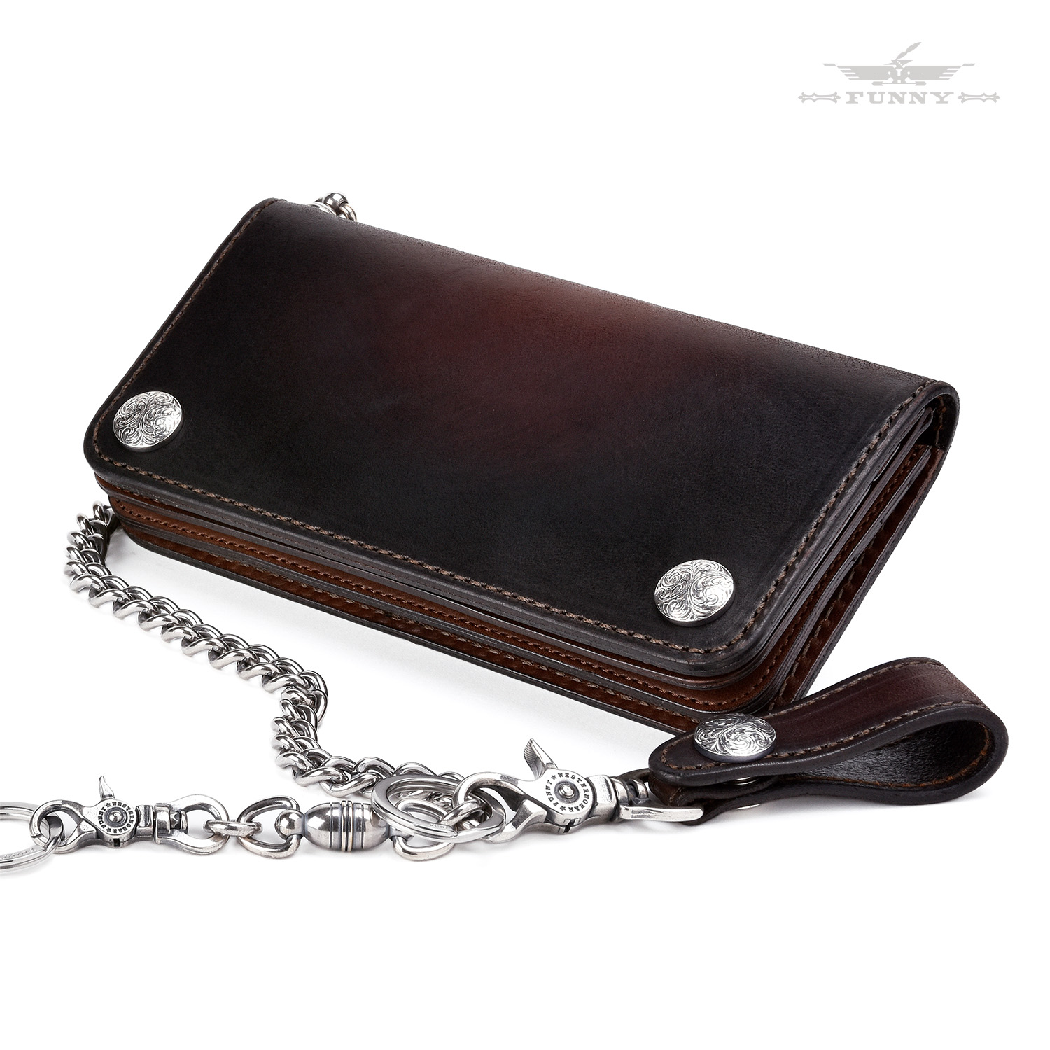 楽天市場】【FUNNY公式ストア】 ファニー 長財布 メンズ チェーン付き