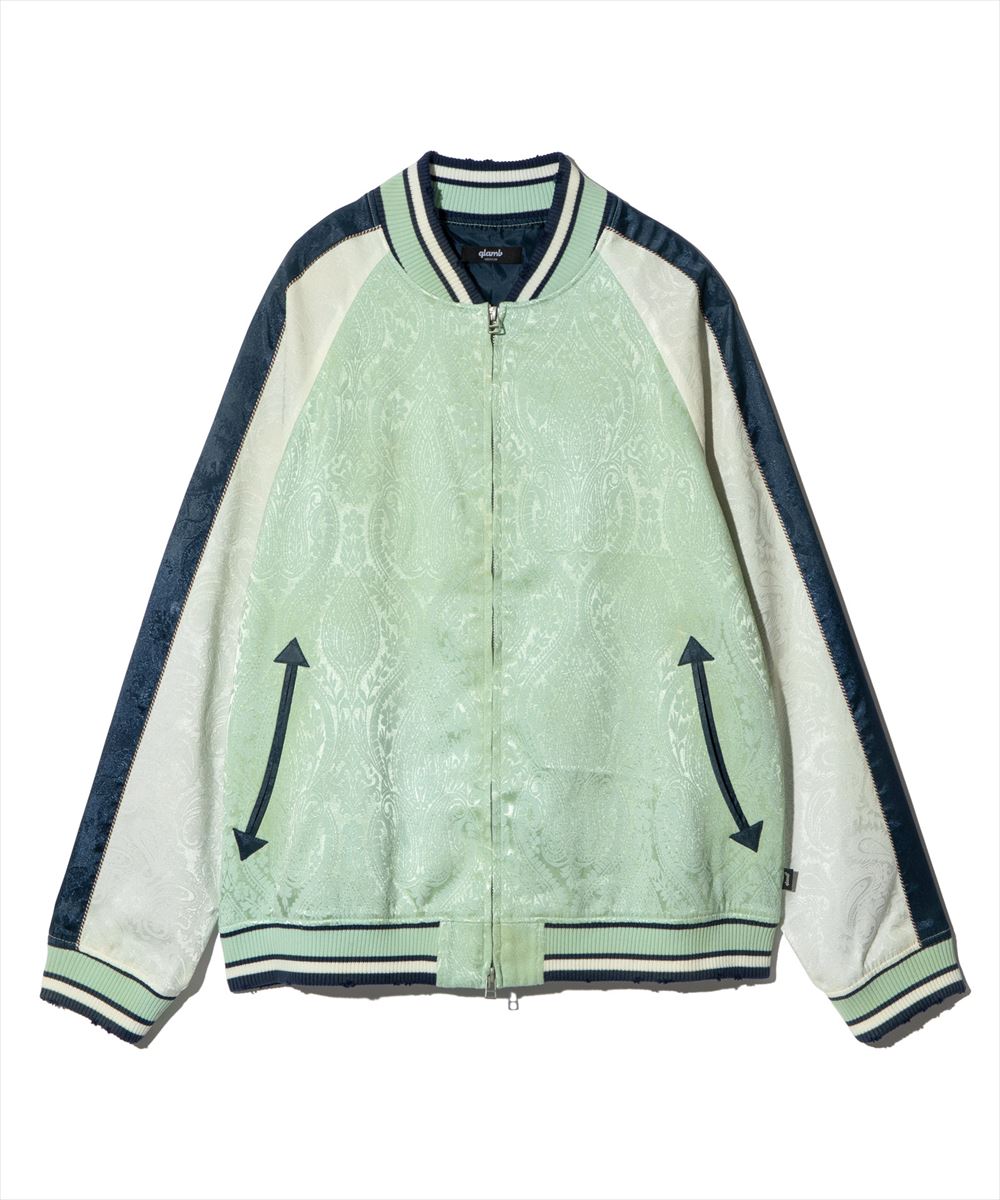 楽天市場】glamb グラム Aging Paisley Ska Jumper / エイジング