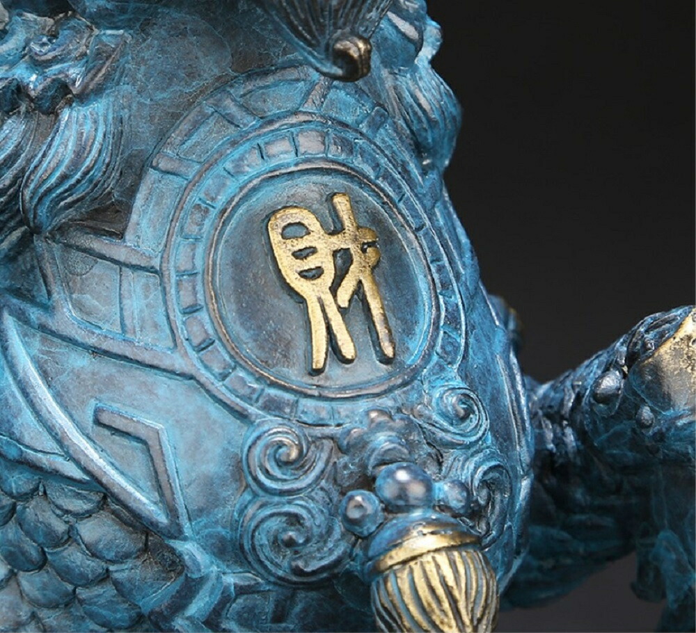 楽天市場】【期間限定DEALポイントバック15％】 置物 銅製 麒麟 風水