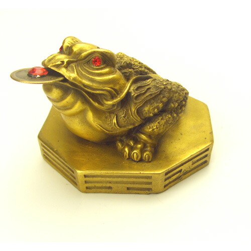 楽天市場】【送料無料】NO-3≪銅製≫風水三本脚の蛙◇八卦カエル◇ 金