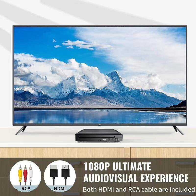 楽天市場】【新旧テレビデッキ両対応！】ミニDVDプレーヤー 1080P