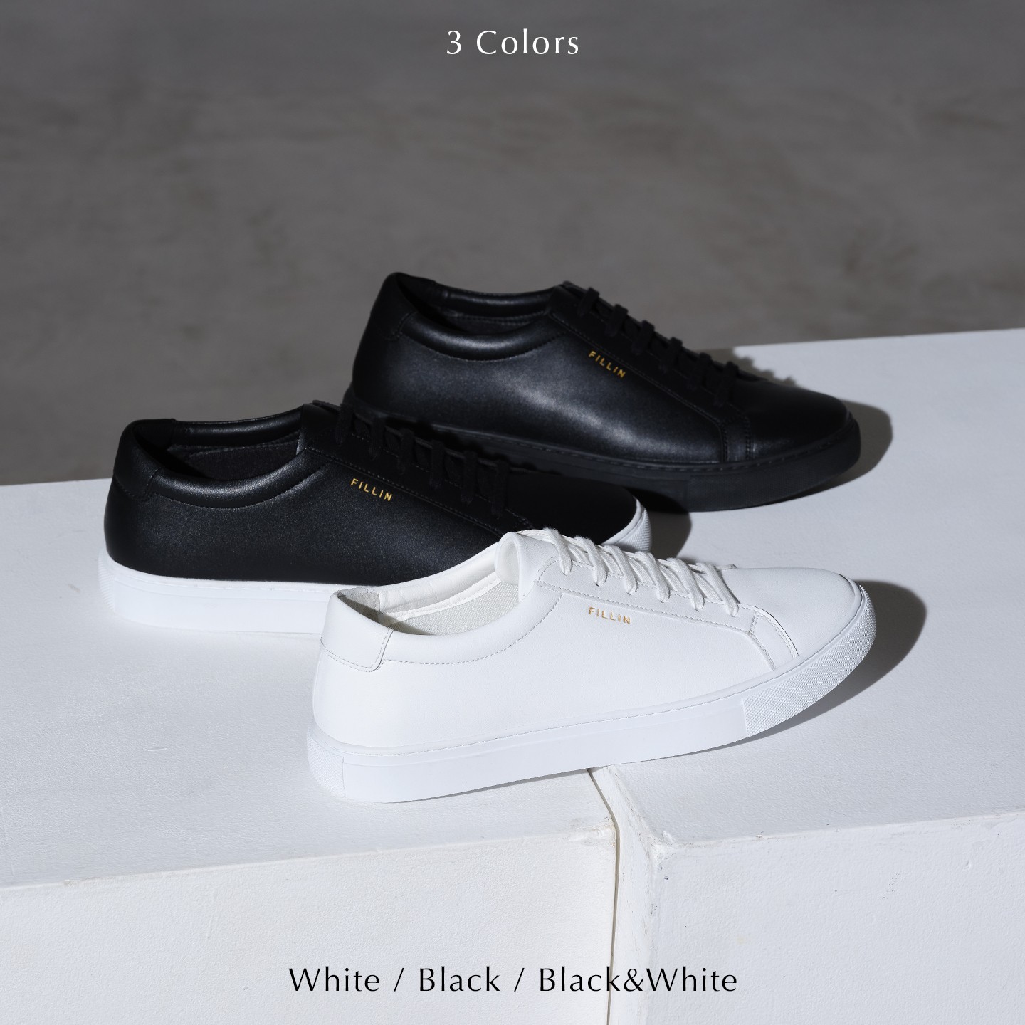 楽天市場】【FILLIN公式】+5.5CMスニーカー CLASSIC WHITE