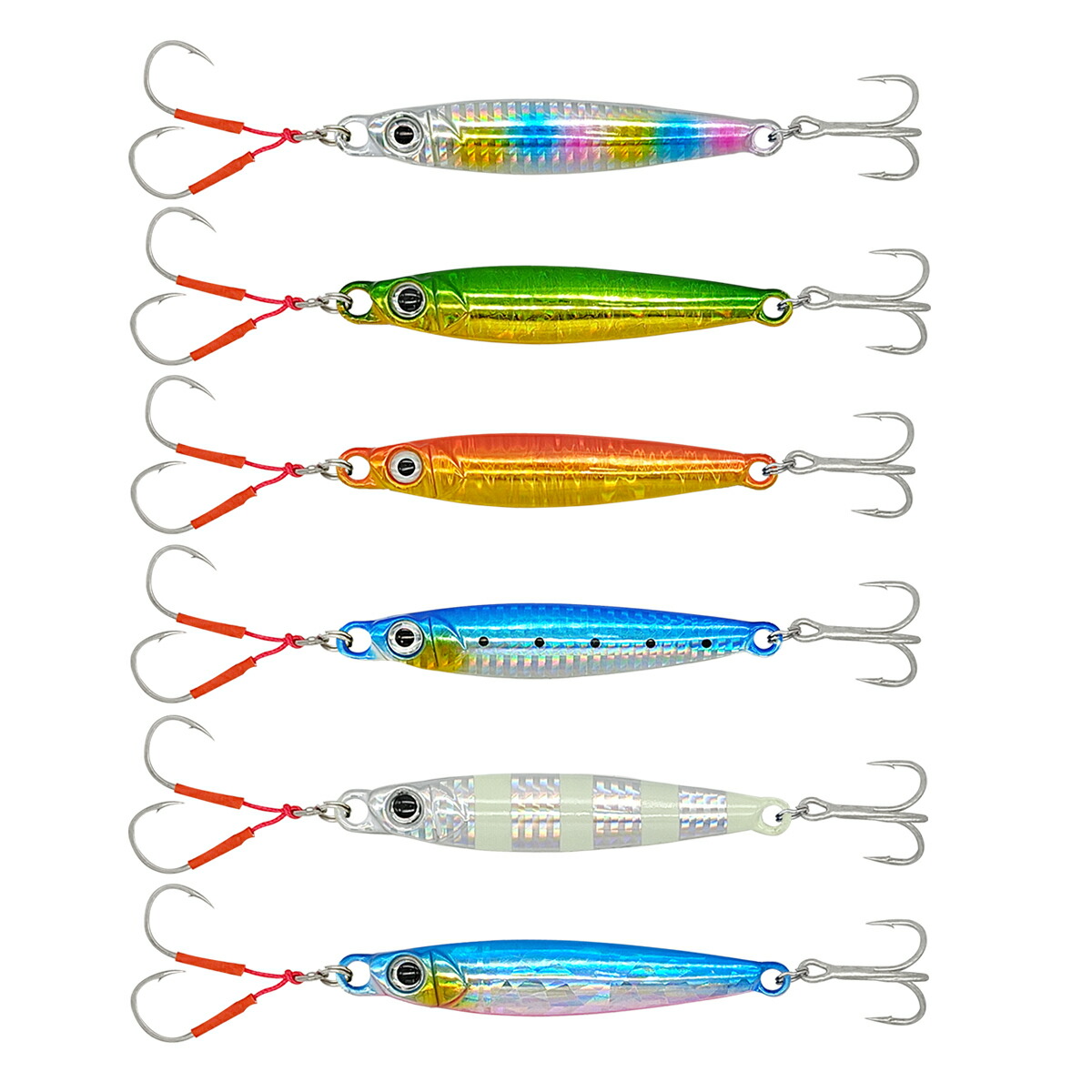 楽天市場】メタルジグ ルアー タングステン合金 3色 6色セット 10g 20g