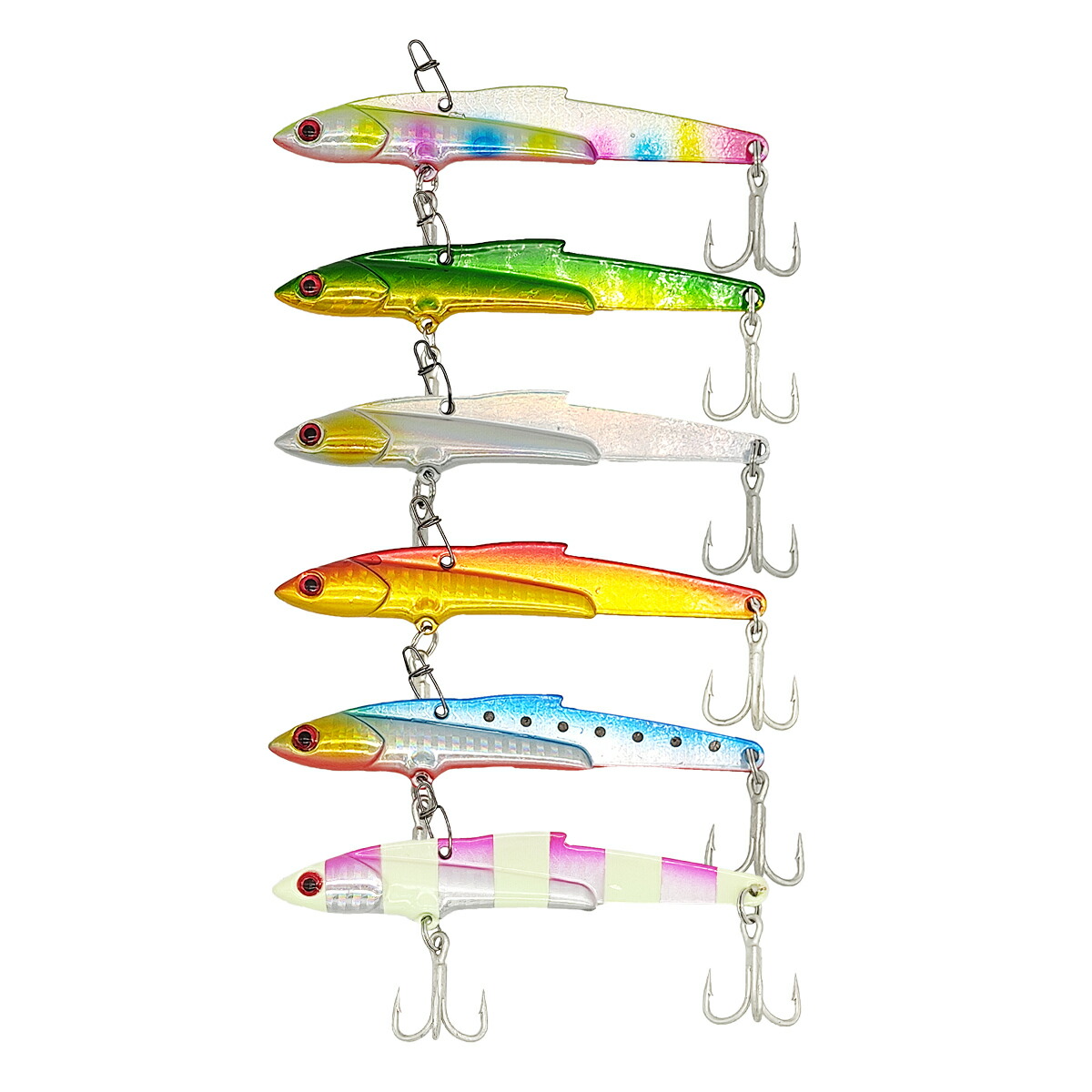 楽天市場】メタルバイブ メタルジグ 10.6cm 45g 6色セット 大型青物