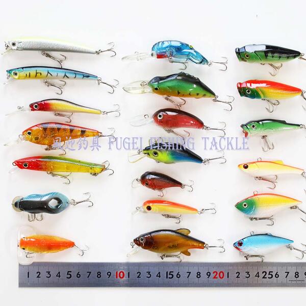 楽天市場】ルアー 20本 セット R12wkm20P バス釣り シャッド ミノー