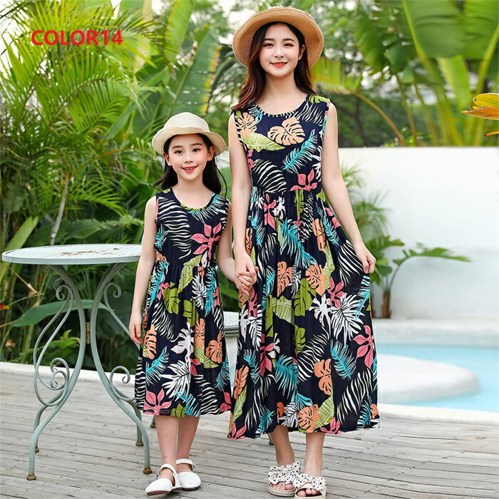 楽天市場】リンクコーデ 親子 セット 親子ペア ワンピース 親子お揃い