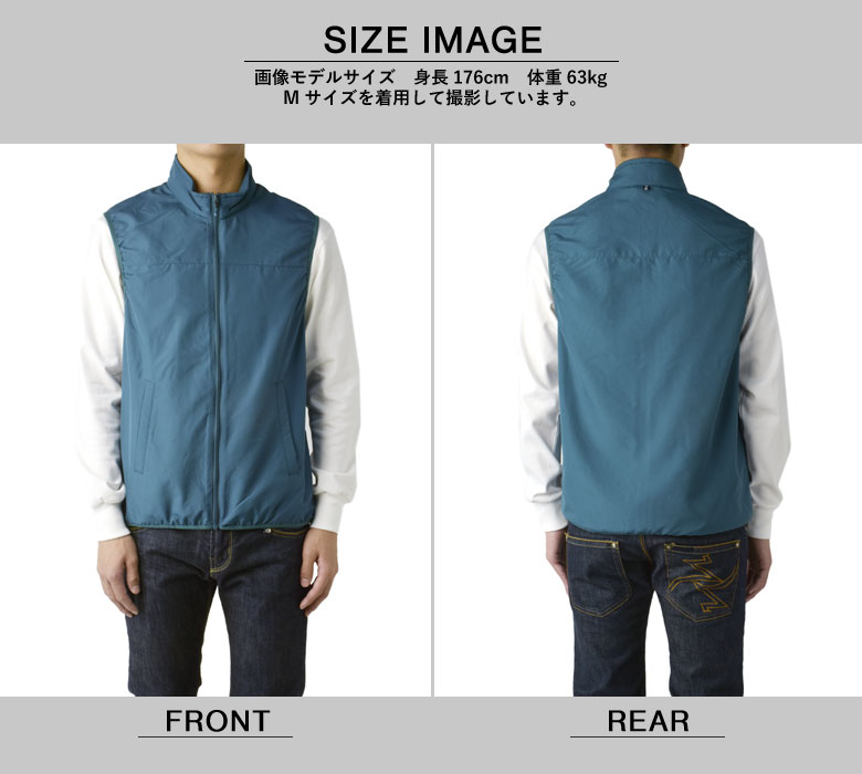 楽天市場】FIRSTDOWN the basic 撥水 防風 メンズ ポケッタブルベスト