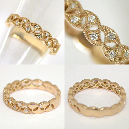 楽天市場】K18 ダイヤモンド リング 0.06ct［Retro 006］FLAGS