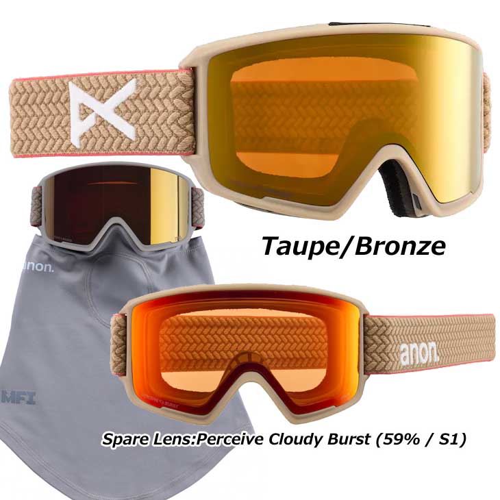 楽天市場】24-25 ANON アノン スノーボード ゴーグル M3 Low Bridge +