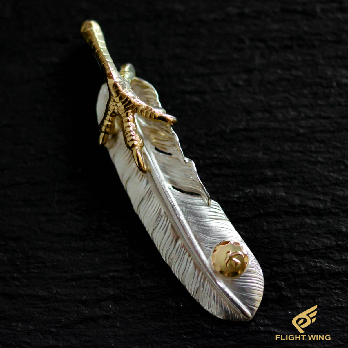 楽天市場】【Goro's ゴローズ】金爪メタル付き特大フェザー(左) 【中古