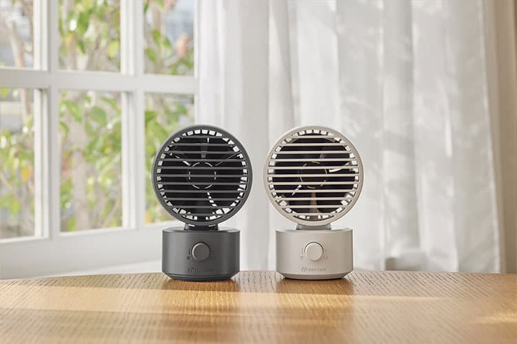 楽天市場】リズム シルキーウィンドミニ Silky Wind Mini 卓上扇風機 2