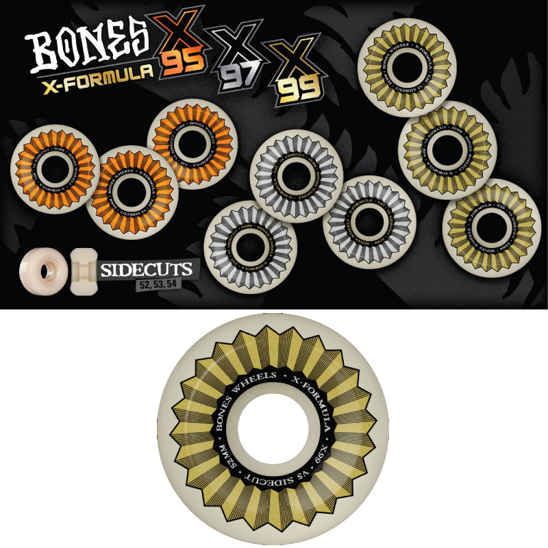 楽天市場】ボーンズ ウィール BONES WHEELS X Formula SIDECUT 52mm