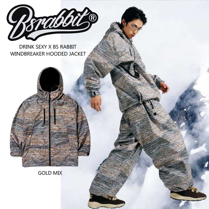 楽天市場】BSRABBIT ビエスラビット DSXBS WINDBREAKER HOODED JACKET