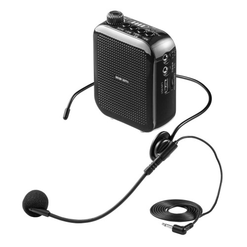 楽天市場】サンワダイレクト ポータブル拡声器 ハンズフリー 拡声器