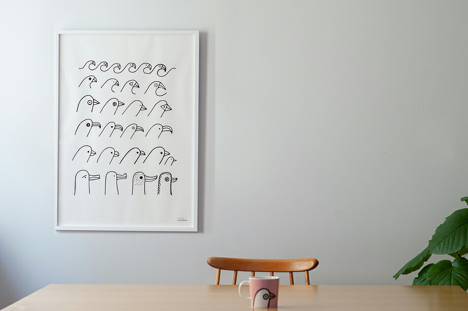 楽天市場】アートポスター 50×70cm （イッタラ／iittala）バードハウス