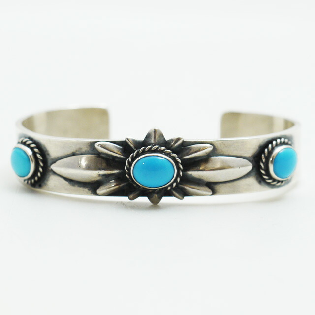 楽天市場】goro's(ゴローズ) トリプル銀縄ターコイズフラワー平打ち