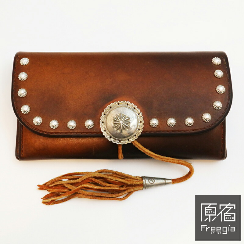 ゴローズ 角型 ケース ローズ コンチョ ウォレット ゴローズ goro's