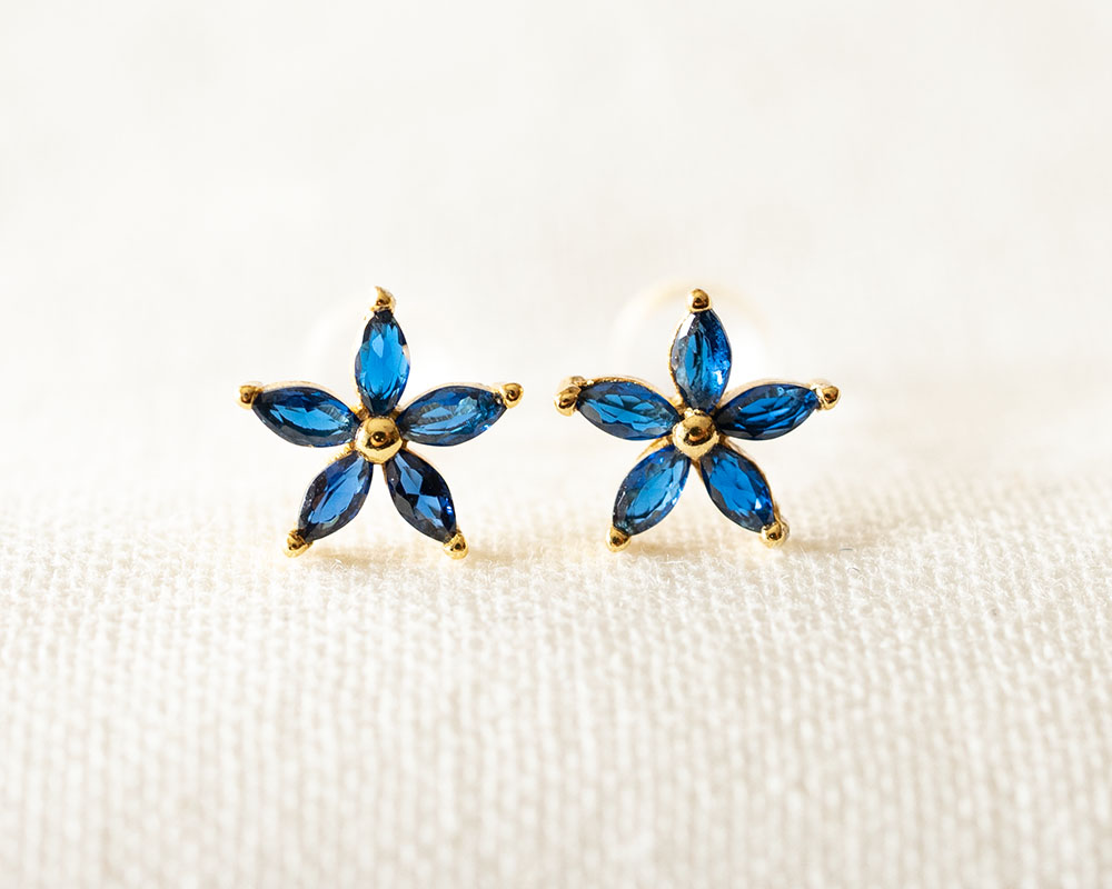 楽天市場】Silver925 ブルースター スタッドピアス サムシングブルー