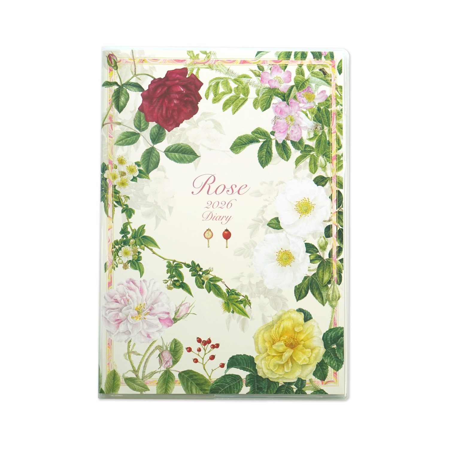 楽天市場】2026ダイアリーA5 クラシックローズ生成り地｜dy-134 2026