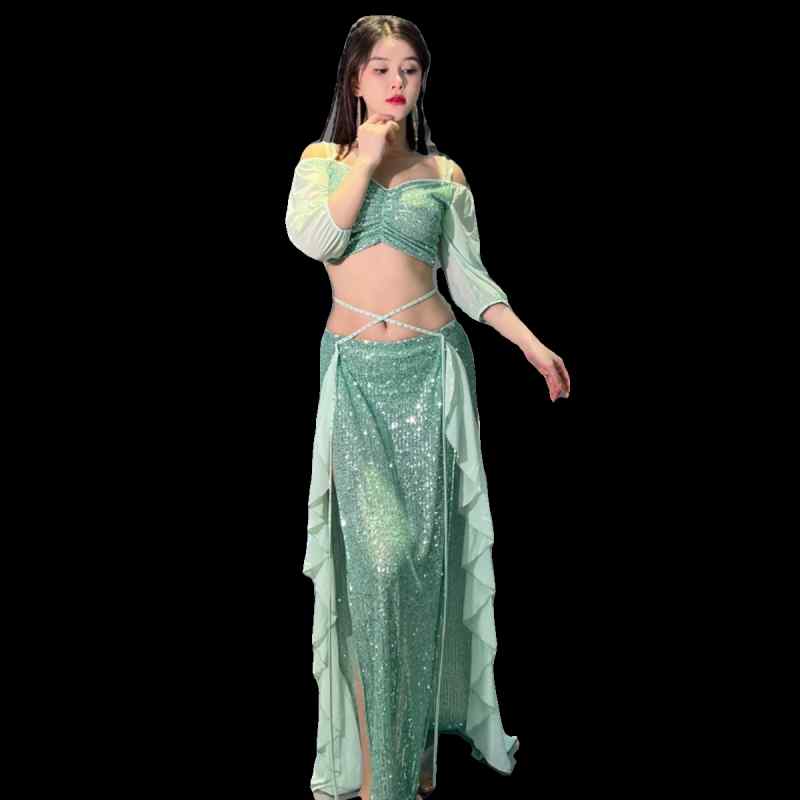 楽天市場】ミントグリーン（衣装セット｜ベリーダンス）：体操・ダンス