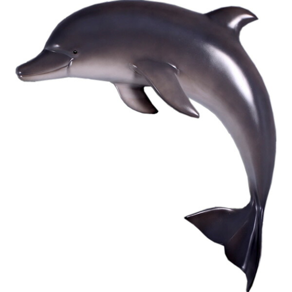 楽天市場】FRPアニマルオブジェ イルカ・壁掛け用置物 動物 魚 海豚