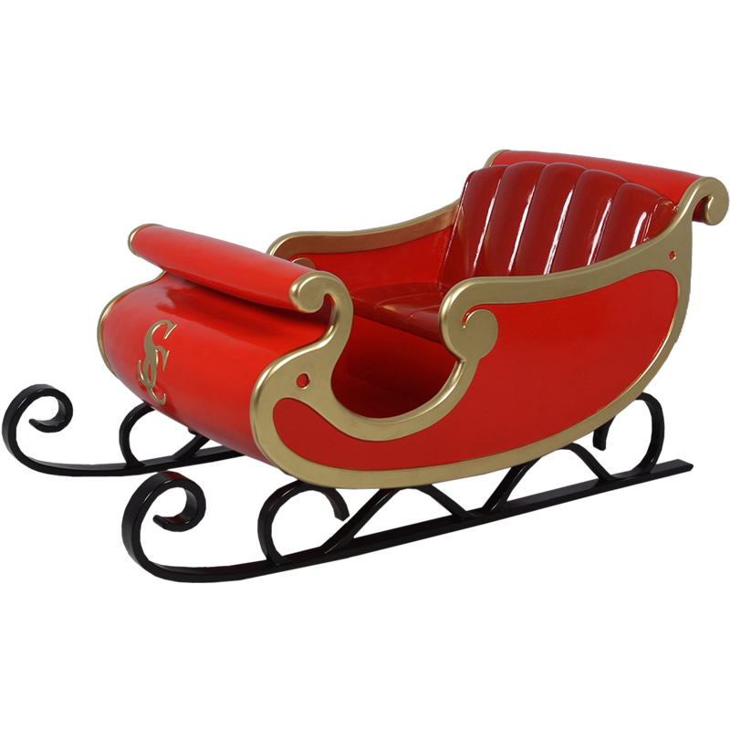 楽天市場】FRPオブジェ クリスマスの大きなソリ置物 人物 人形