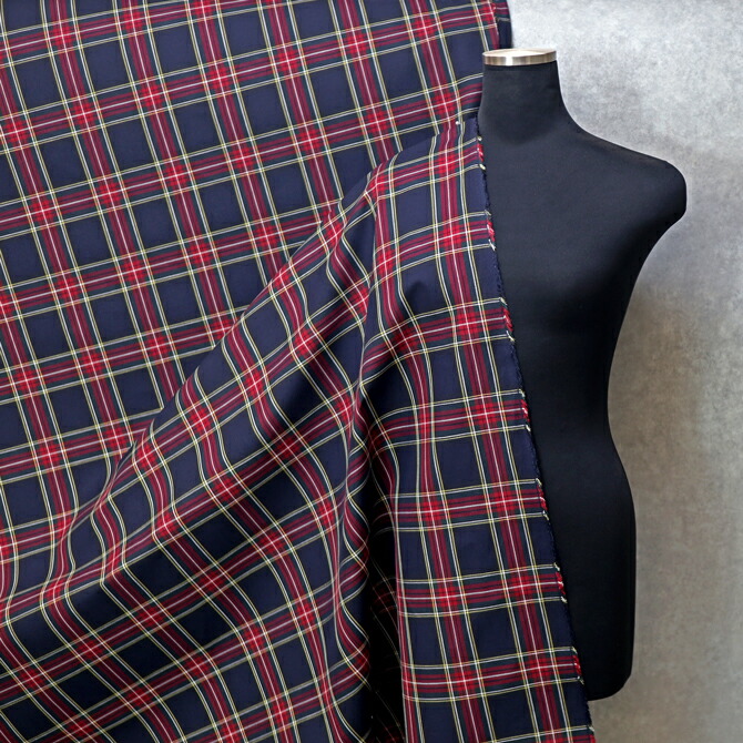 楽天市場】高密度ギャバチェック 50cm単位 綿100％ コットン 先染め