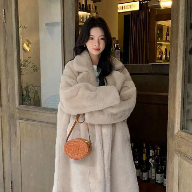 楽天市場】ファーコート レディース フェイクファー ボリュームファー