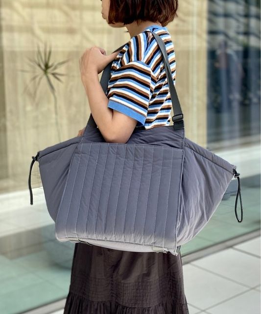 マザーズバック SOLPRESA キルティング チャコールグレーM マザーズ