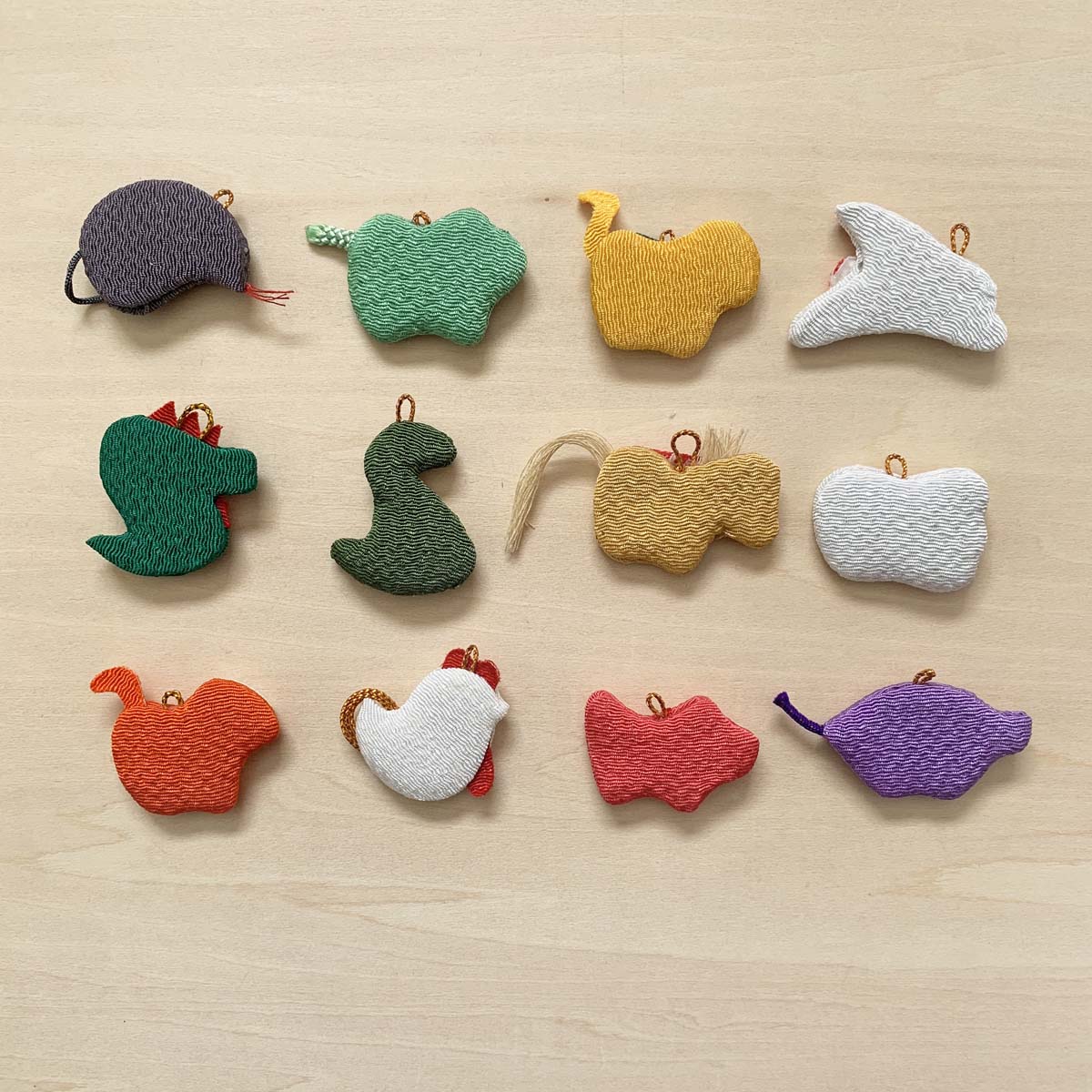 楽天市場】携帯ストラップ ちりめん細工 十二支（1個） 子 丑 寅 卯 辰