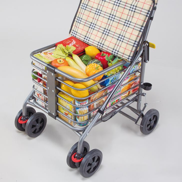 座れるオシャレカート☆竹虎スマイルキャリー 竹虎]スマイルキャリー