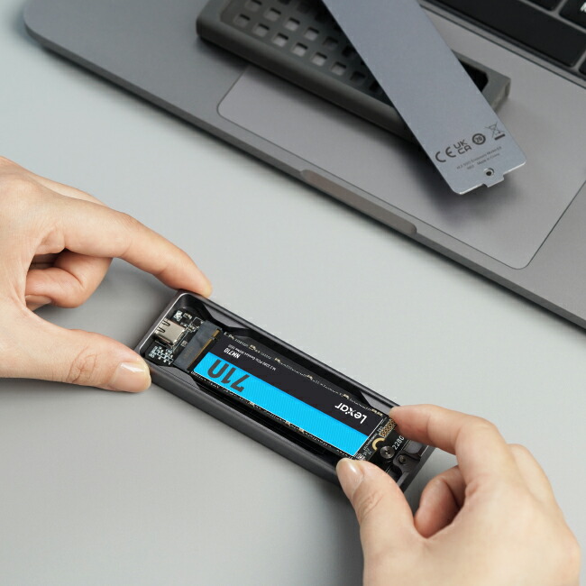楽天市場】【正規代理店】Lexar E6 M.2 SSD 外付けケース TypeC SSD