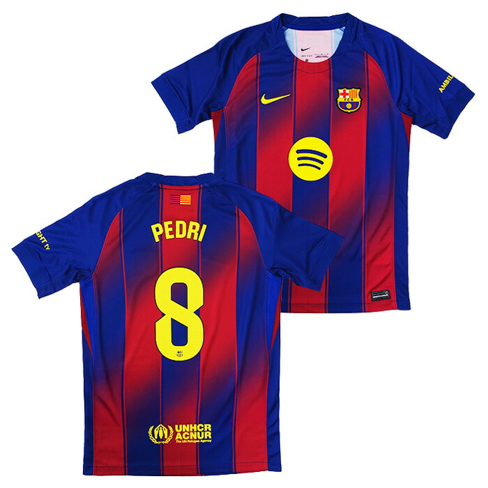 楽天市場】FCバルセロナ 25-26 ホーム 半袖 ユニフォーム ジュニア No