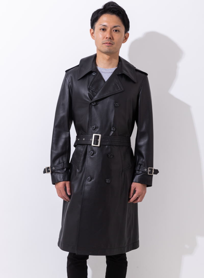 楽天市場】Freedom トレンチコート ラムレザー 革ジャン 本革 レザー